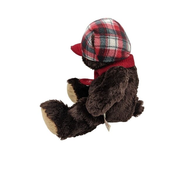 Hugfun St Jude Travis Teddy Bear Plush Stuffed Animal Toy Christmas Hat Scarf - Picture 2 of 9